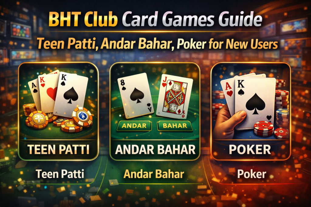 Bht Club Card Games Guide