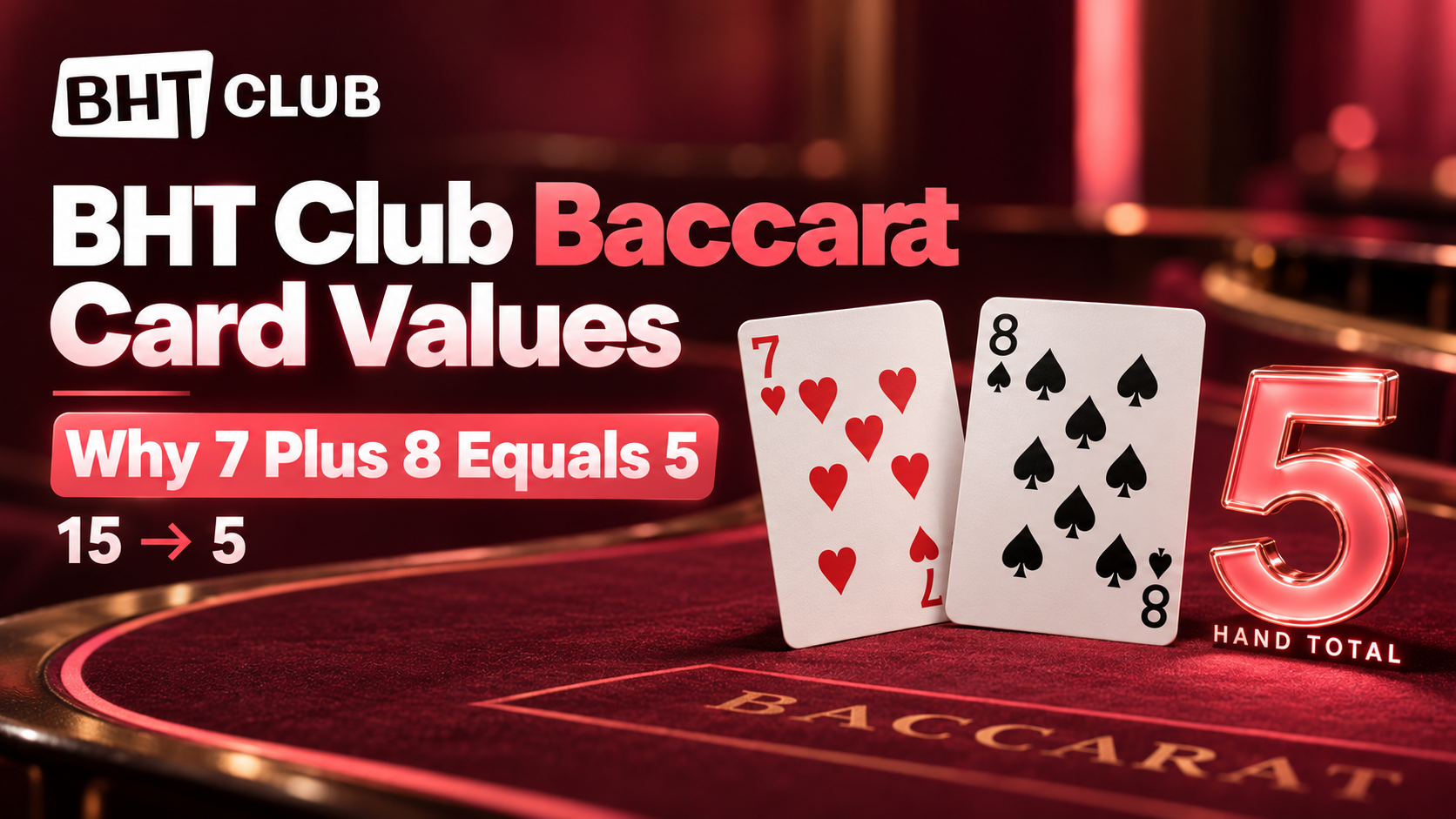 BHT Club Baccarat Card Values